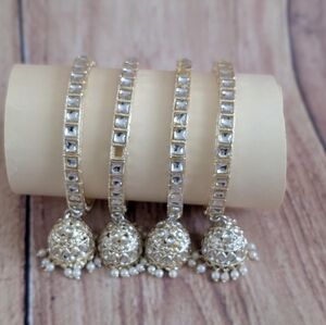 Elegant Polki Kundan Women's Bangles | Bracelet Set